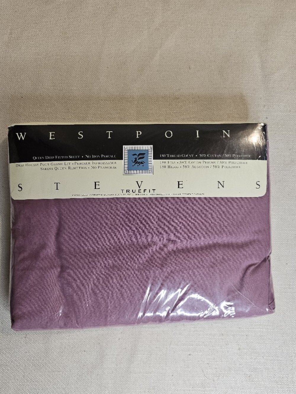 West Point Stevens Truefit Deep Fitted Sheet - Size Queen